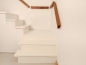 Preview: Stair tread Solid Ash Hardwood, Rustic grade, 40 mm, brushed white lacquered RAL9010
